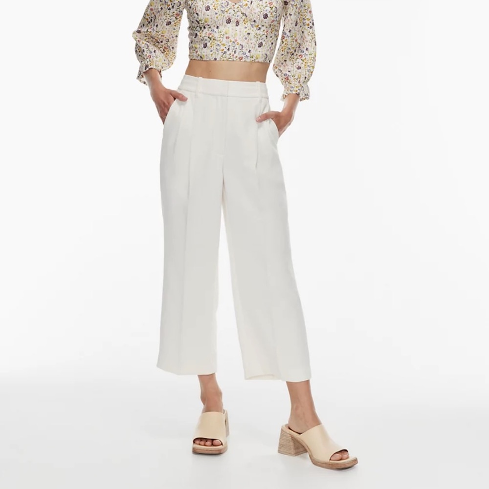 Aritzia Wilfred Effortless Pants Cropped Size 4